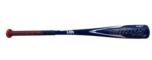 Vist Large View of Product Image Which is Used Rawlings CHAOS RUAC11 BB/SB USA 2 5/8 Bat 26"