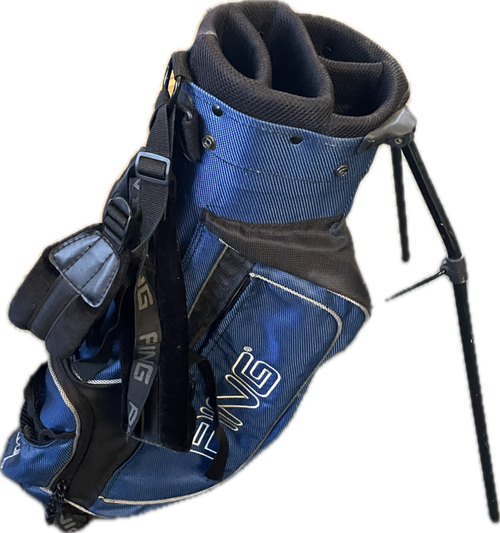 Vist Large View of Product Image Which is Used Ping STAND Jr Stand Bag Navy Blue