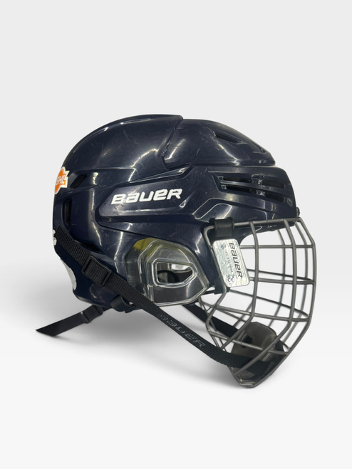 Vist Large View of Product Image Which is Used Bauer IMS 9.0 Helmet Cage Combo Navy Blue MD