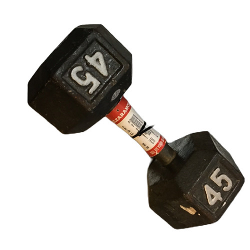 Vist Large View of Product Image Which is Used Hex Dumbbell (Each) 45 lb