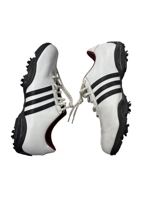 Vist Large View of Product Image Which is Used Adidas Mens Golf Shoes White Senior 8.5