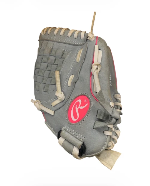 Vist Large View of Product Image Which is Used Rawlings SURE CATCH BB/SB Glove RH Throw Grey 10 1/2"