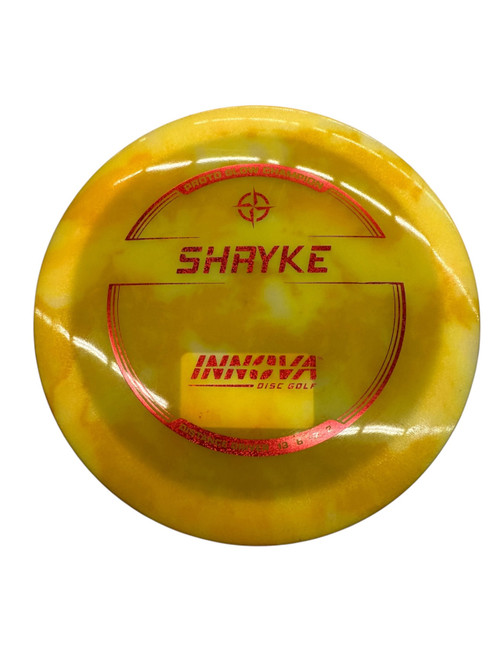 Vist Large View of Product Image Which is Used Innova SHRYKE Disc Golf Driver Yellow