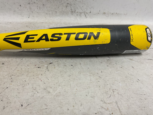 Vist Large View of Product Image Which is Used Easton YBB18BX10 BB/SB USA 2 5/8 Bat Yellow And Grey 29"