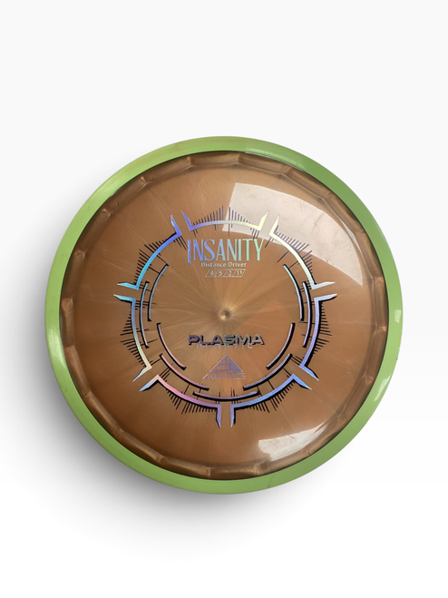 Vist Large View of Product Image Which is Used Axiom PLASMA INSANITY Disc Golf Driver Gold