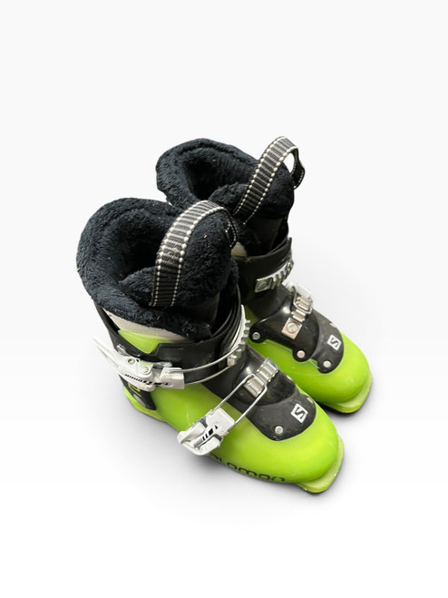Vist Large View of Product Image Which is Used Salomon T2 DH BOOTS Boys DH Ski Boot Green 180 MP - Y11