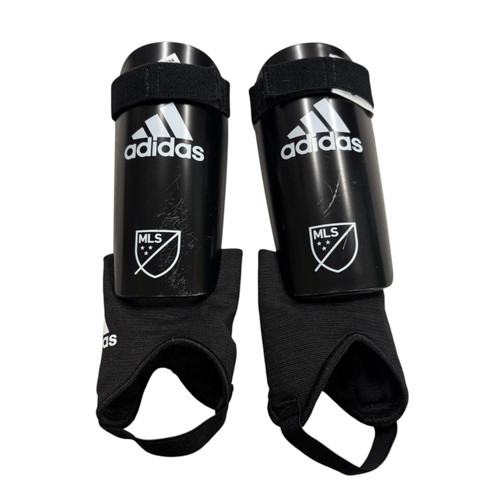 Vist Large View of Product Image Which is Used Adidas Soccer Shin Guards Junior Black LG
