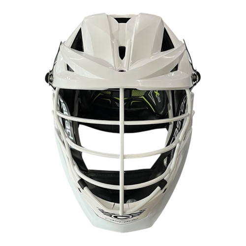 Vist Large View of Product Image Which is Used Cascade XRS PRO Lacrosse Helmet White One Size