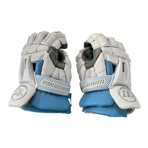 Vist Large View of Product Image Which is Used Warrior BURN XP Lacrosse Gloves Mens Royal Blue XL