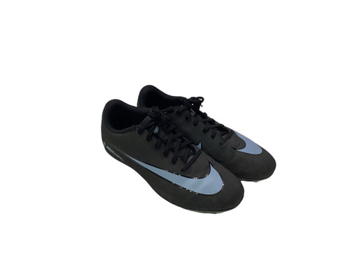 Vist Large View of Product Image Which is Used Nike MERCURIAL Soccer Cleats Black And Carolina Blue Senior 6