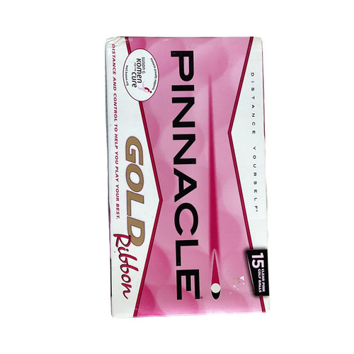 Vist Large View of Product Image Which is Used Pinnacle GOLD RIBBON 15 Pack - Golf Balls