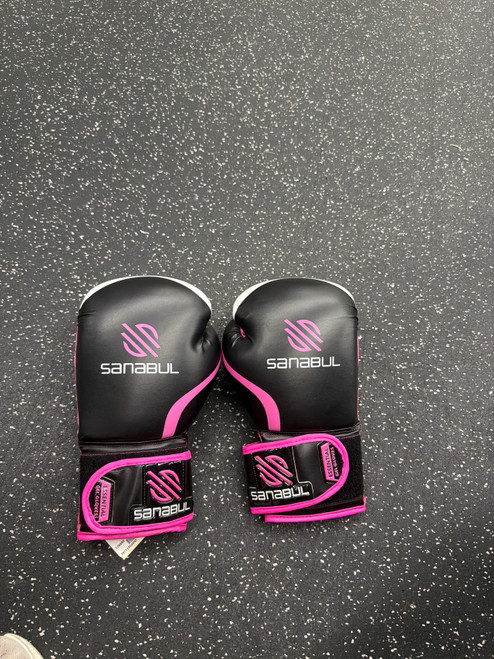 Vist Large View of Product Image Which is Used Sanabul Boxing Gloves Pink MD