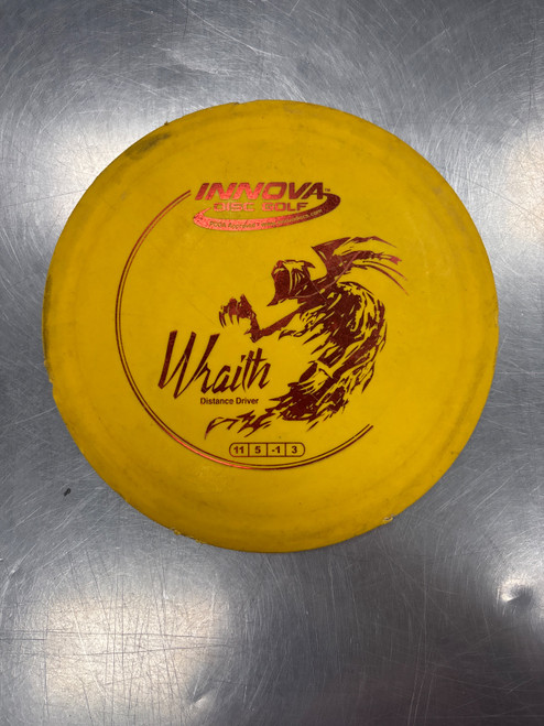 Vist Large View of Product Image Which is Used Innova DX WRAITH Disc Golf Driver Gold