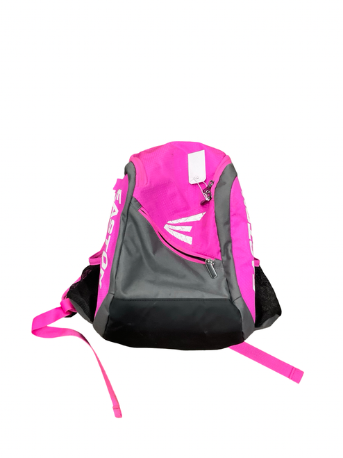 Vist Large View of Product Image Which is Used Easton BACK PACK BLACK/PINK BB/SB Player Carry Bag Black And Pink