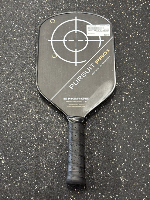 Vist Large View of Product Image Which is Used PURSUIT PRO1 6.0 Pickleball Racquet Black