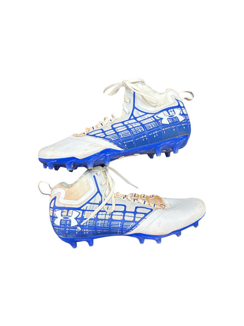 Vist Large View of Product Image Which is Used Under Armour Adult FB Cleats Royal Blue Senior 11.5