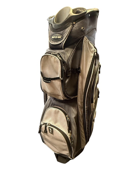 Vist Large View of Product Image Which is Used Naples Bay NAPLES BAY CART BAG Mens Cart Bag Black And Grey