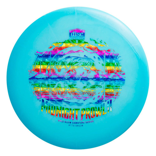 Vist Large View of Product Image Which is New Discmania Meta Origin Kyle Klein Midnight Prowl 2 Disc Golf Midrange, top view