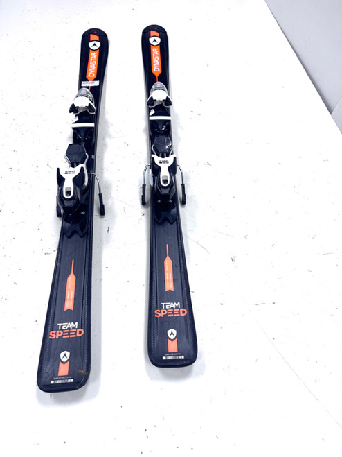 Vist Large View of Product Image Which is Used Dynastar TEAM SPEED Boys DH Ski/Binding Black 130 cm