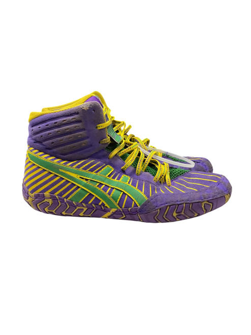 Vist Large View of Product Image Which is Used Asics Wrestling Shoes Purple Senior 8