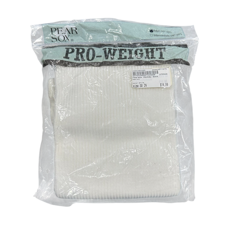 Vist Large View of Product Image Which is Used Pearsox Hockey Sock White 30"