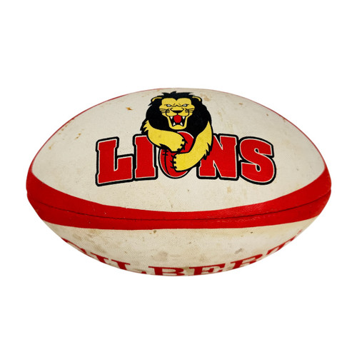 Vist Large View of Product Image Which is Used Gilbert LIONS Rugby Ball Size 5