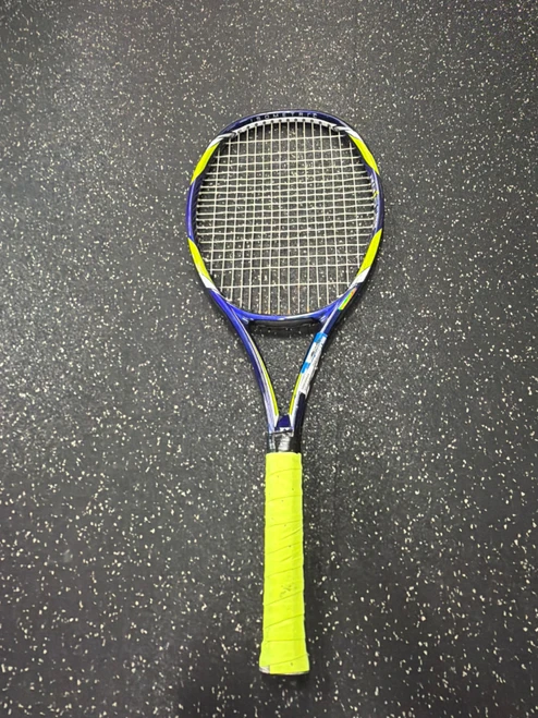 Vist Large View of Product Image Which is Used Yonex RQIS 1 TOUR XL Adult Tennis Racquet Navy Blue 4 3/8"