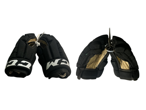 Vist Large View of Product Image Which is Used CCM JUNIOR GLOVES Junior Gloves Black 10"