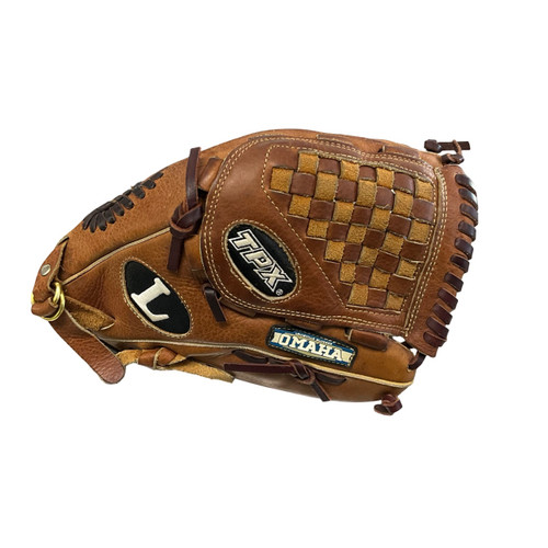 Vist Large View of Product Image Which is Used Louisville Slugger OX1200 BB/SB Glove RH Throw Brown 12"