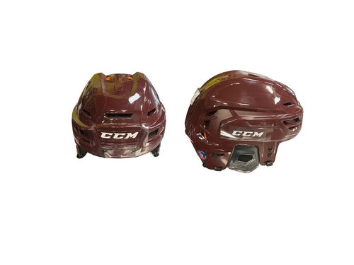 Vist Large View of Product Image Which is Used CCM TACKS 710 Hockey Helmet Only Maroon SM