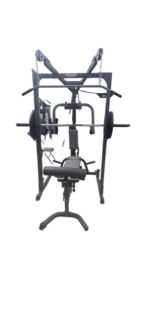 Vist Large View of Product Image Which is Used Powerhouse ELITE Home Gym w/Plates
