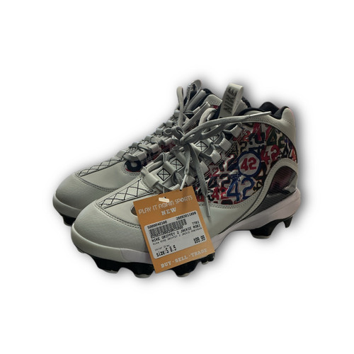 Vist Large View of Product Image Which is Used Nike NIKE GRIFFEY 2 JACKIE ROBINSON CLEATS BB/SB Cleats Grey Senior 8.5