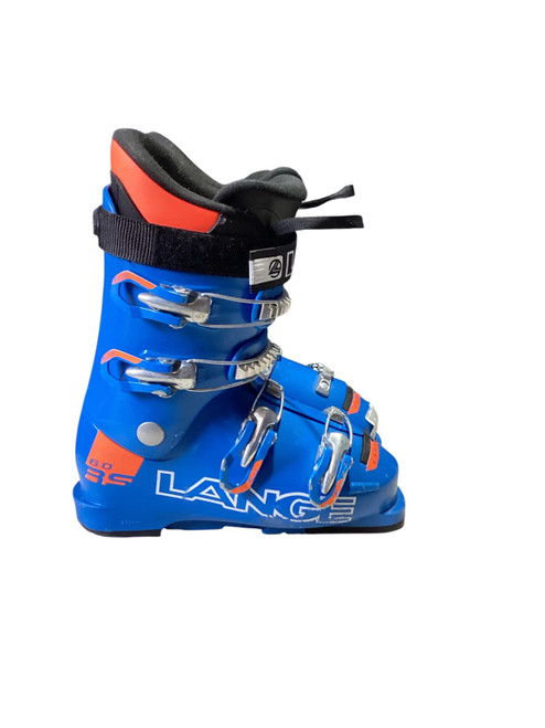 Vist Large View of Product Image Which is Used Lange 60 RS Boys DH Ski Boot Royal Blue 235 MP - J05.5 - W06.5