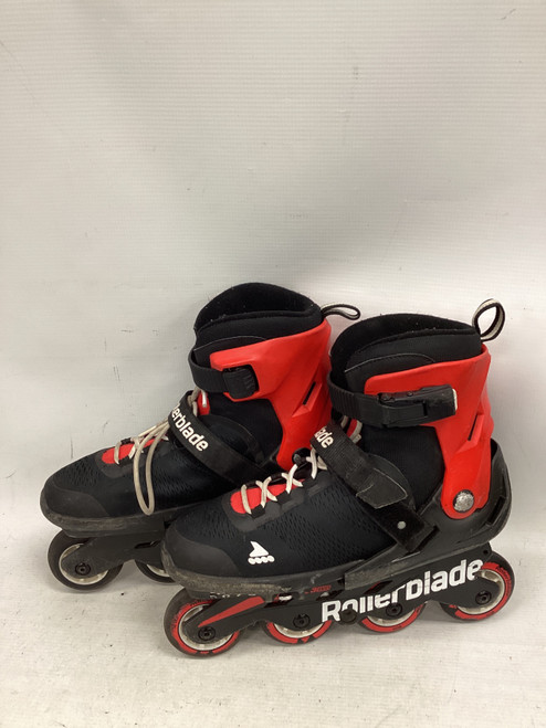 Vist Large View of Product Image Which is Used Rollerblade 5-8 ADJUSTABLE SKATES Senior Aggressive Skates Red Adjustable
