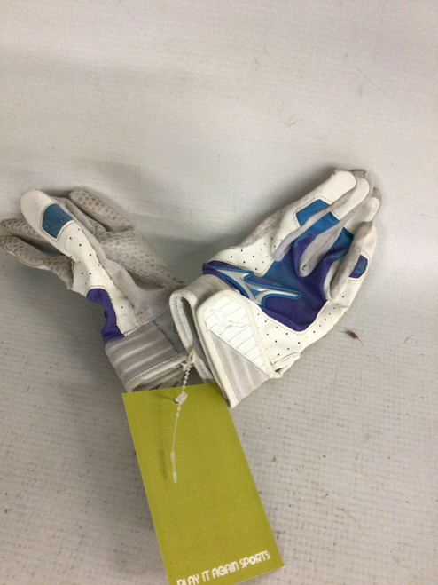 Vist Large View of Product Image Which is Used Mizuno BB/SB Batting Gloves Purple XS