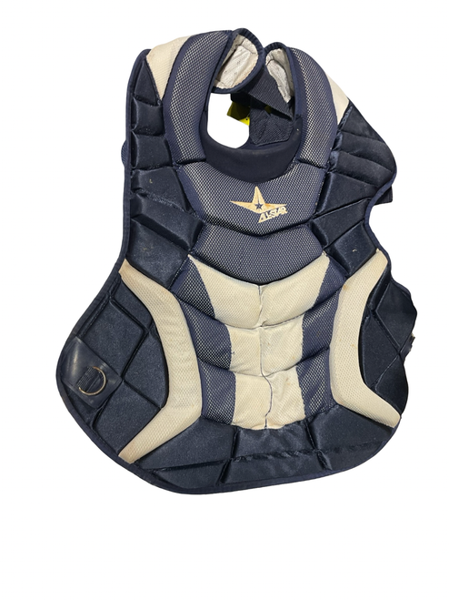 Vist Large View of Product Image Which is Used All Star NAVY CHEST PROTECTOR Catchers Chest Protector Navy Blue Adult