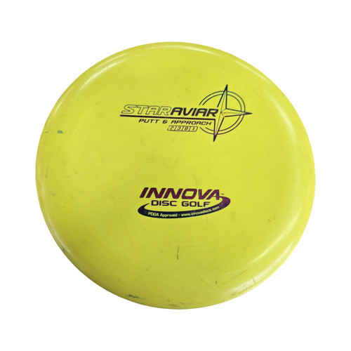 Vist Large View of Product Image Which is Used Innova AVIAR STAR PUTTER Disc Golf Putter Yellow