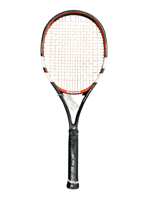 Vist Large View of Product Image Which is Used Babolat EVOKE 102 Adult Tennis Racquet Black 4 3/8"