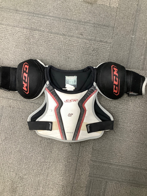 Vist Large View of Product Image Which is Used CCM U Junior Shoulder Pads SM