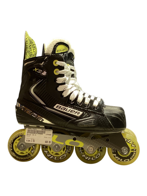 Vist Large View of Product Image Which is Used Bauer X3.5 Junior Roller Quad Skates Black Junior 03