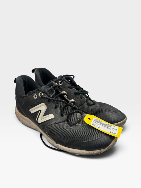 Vist Large View of Product Image Which is Used New Balance BASEBALL CLEAT BB/SB Cleats Black Senior 10