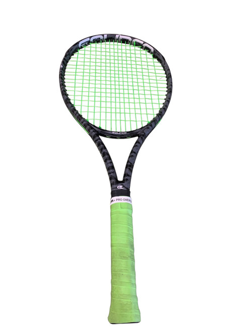Vist Large View of Product Image Which is Used SOLINCO Blackout Adult Tennis Racquet Black 4 1/2"