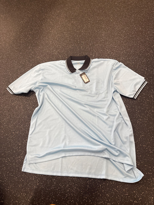 Vist Large View of Product Image Which is Used Champro NWT BSR1 UMPIRE SHIRT Umpire Accessories Carolina Blue 3X