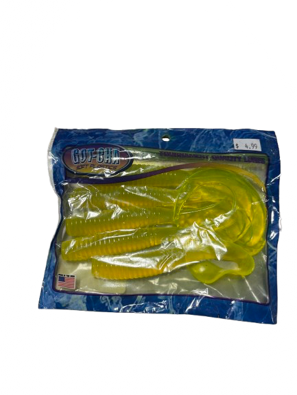 Vist Large View of Product Image Which is Used GOTCHA SOFT PLASTICS CURLTAIL GRUB Fishing Lure