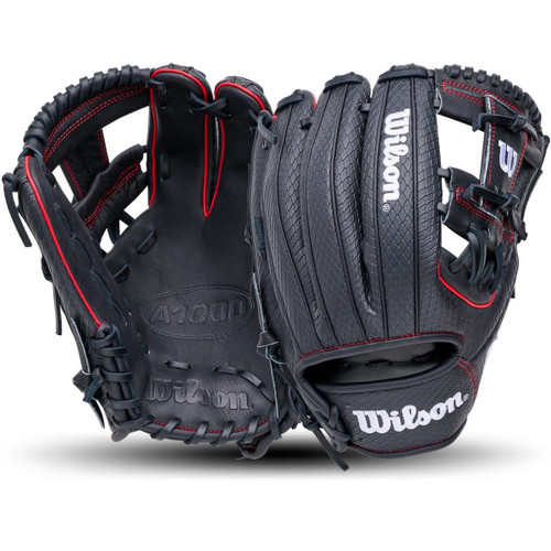 Vist Large View of Product Image Which is New Wilson A1000 BLK/RED 11.75" RH
