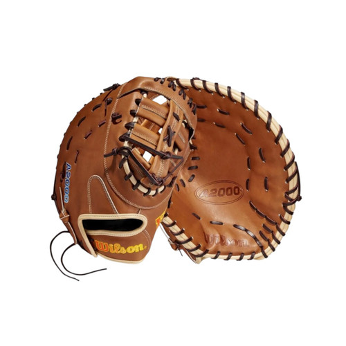 Vist Large View of Product Image Which is NEW WILSON A2000 “AC4” RH THROW 12.5” FASTPITCH SOFTBALL FIRST BASE MITT