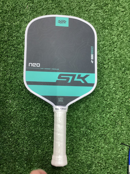 Vist Large View of Product Image Which is Used Selkirk DUDE PERFECT NEO Pickleball Racquet Black