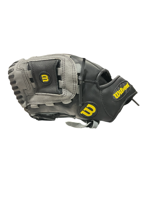 Vist Large View of Product Image Which is Used Wilson A360 BB/SB Glove LH Throw Black 12"