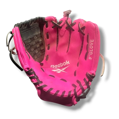 Vist Large View of Product Image Which is Used Reebok BB/SB Glove RH Throw Pink 9"