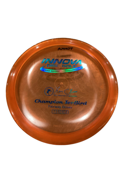 Vist Large View of Product Image Which is Used Innova TEE-BIRD Disc Golf Driver Orange 175g